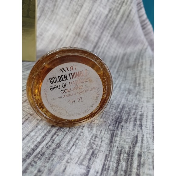 Vintage Avon Golden Thimble Bird of Paradise. 1972-1974. New open box. 2 FL. Oz. - Picture 3 of 8
